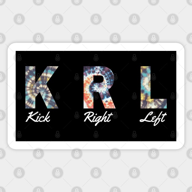 K R L, Kick Right Left. basic drum techniques Sticker by Hi Project